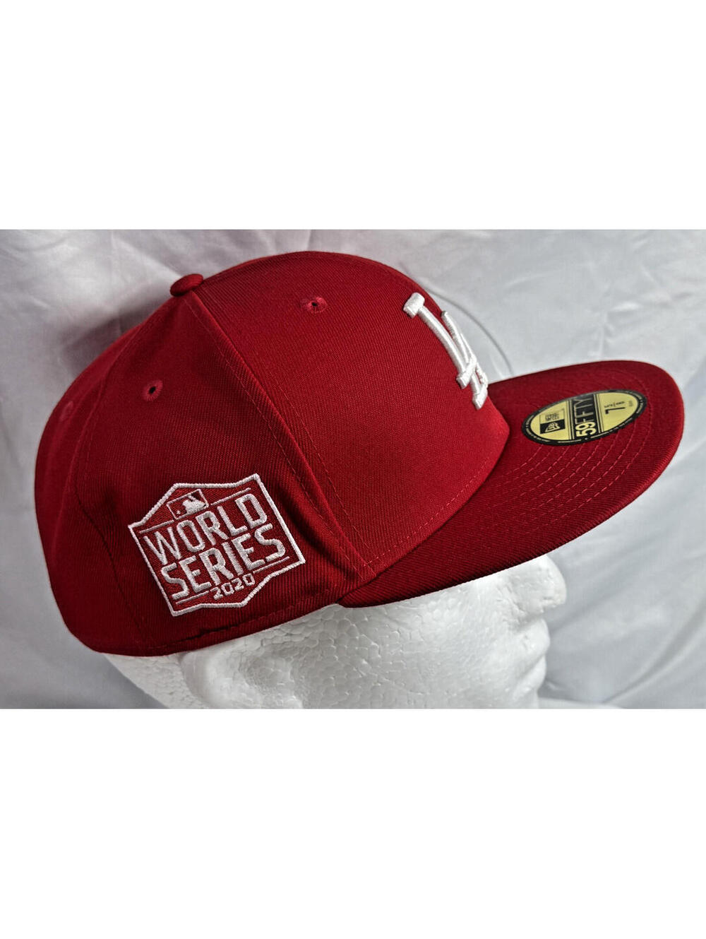 New Era Red Los Angeles Dodgers 59FIFTY 2020 World Series Fitted Hat  7 5/8 NEW